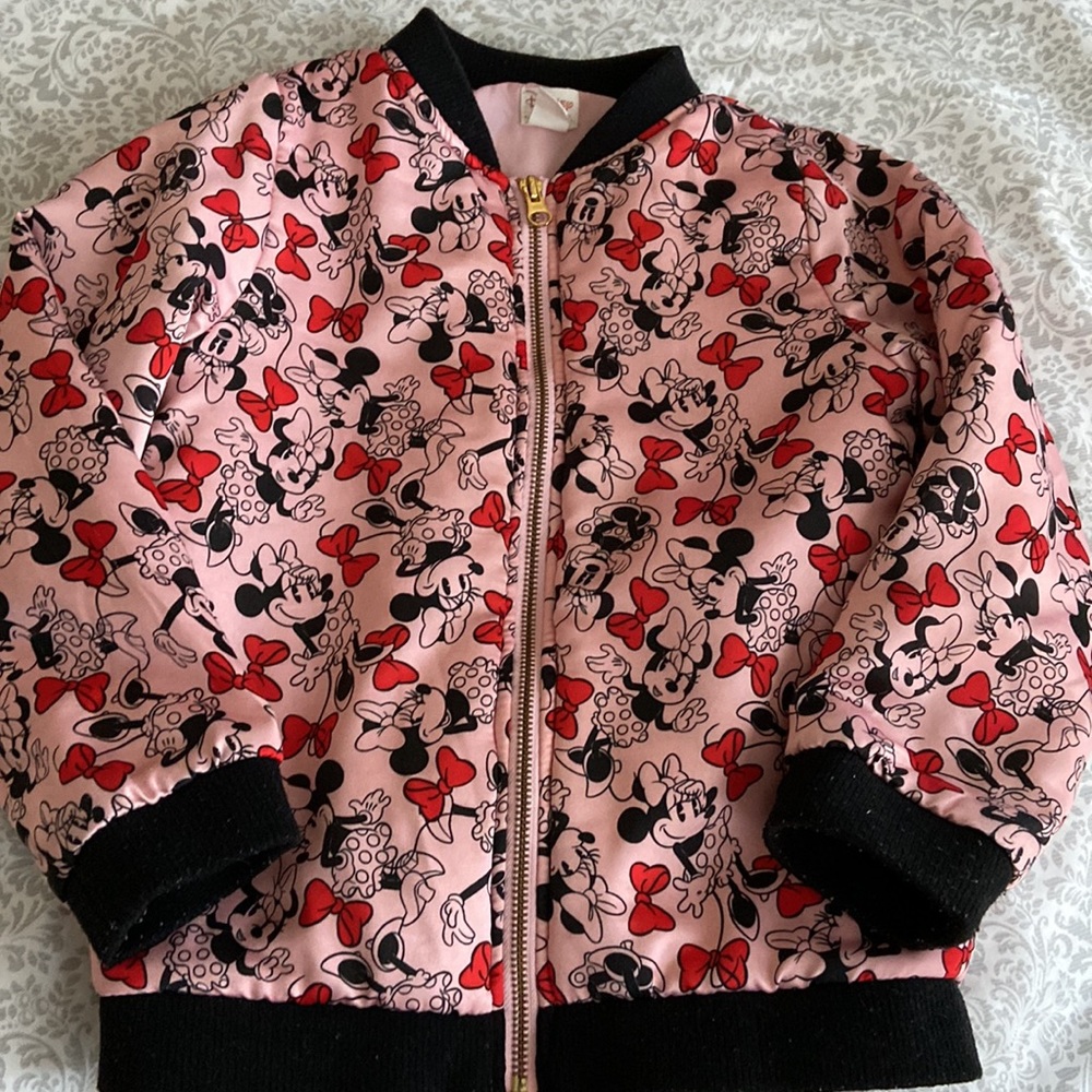 Disney’s girl’s Minnie Mouse bomber jacket